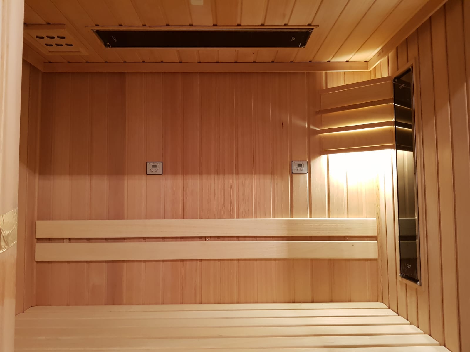 Sauna z podświetleniem LED